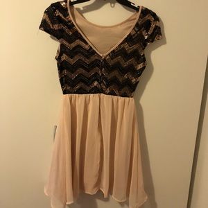 Sequenced top homecoming dress